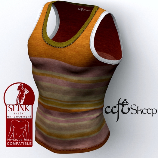 ::.Skeep.:: - Tank top - orange stripes