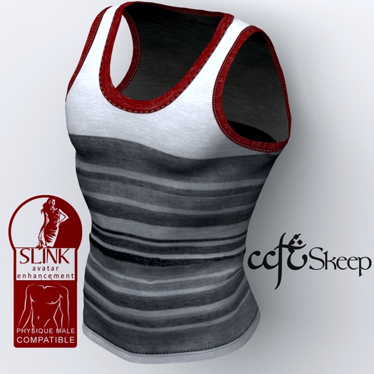 ::.Skeep.:: - Tank top - white stripes