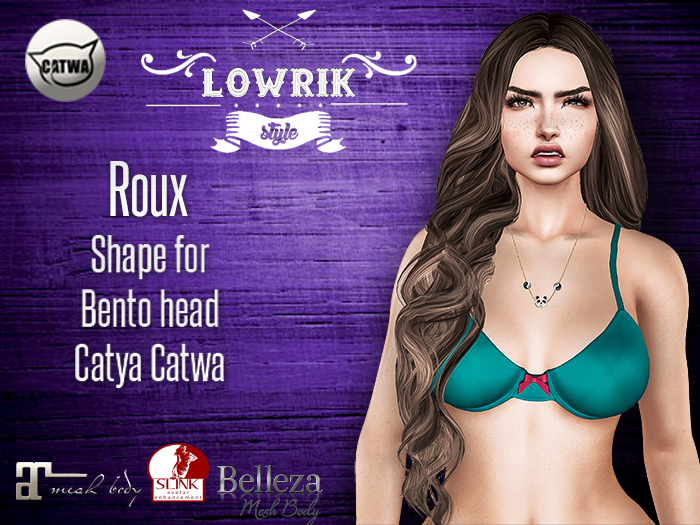 [LowriK] Roux Shape & Style Card - CATWA Catya Bento Head