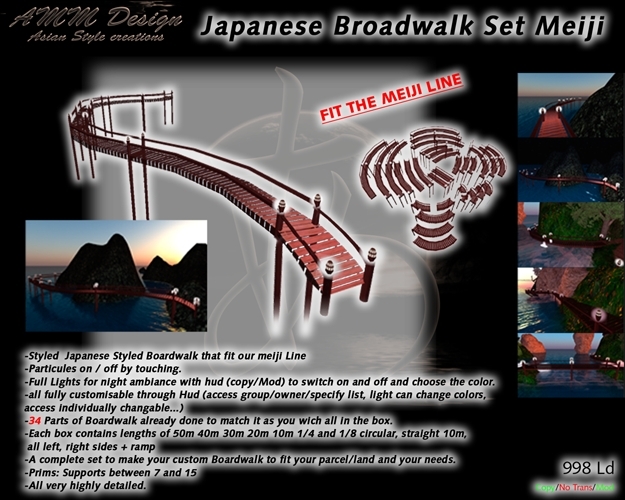 *AMM Design Landscaping Meiji Broadwalk Japanese Walkway Brige Pont