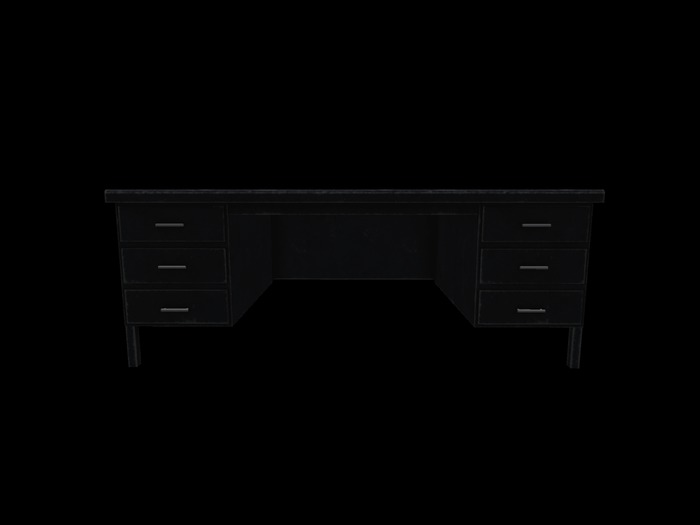 desk metal black