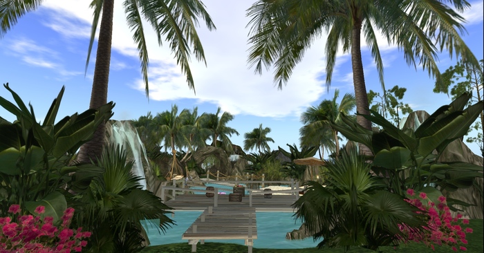 Paradise Lagoon  Waterfall