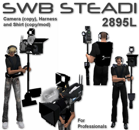 SWB STEADI - XD HD CAM - Professional Camcorder - Video Camera