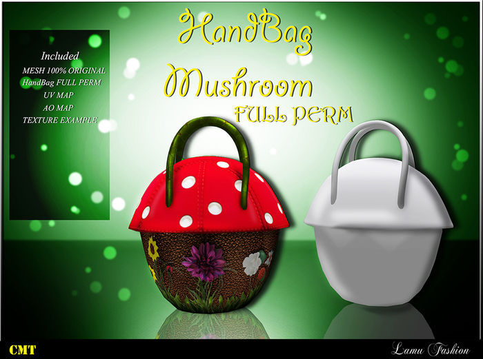 -Lamu Fashion-HandBag Mushroom Mesh FULL PERM