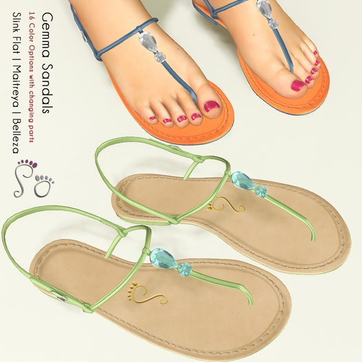 Slipper - Gemma Sandals Fat Pack