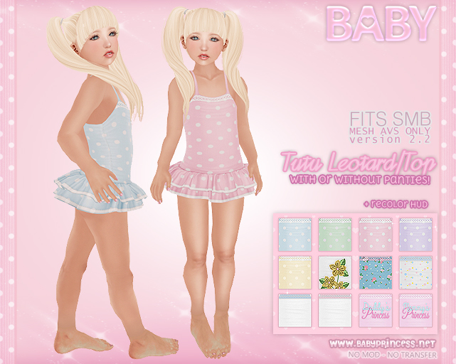 :*BABY*: {SMB} Tutu Leotard or Top
