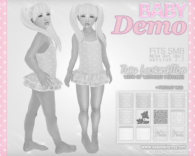 DEMO :*BABY*: {SMB} Tutu Leotard or Top