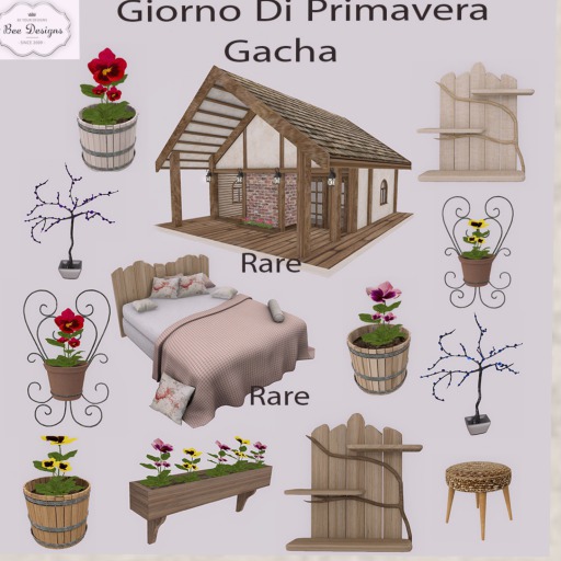 .:Bee Designs:. Giorno di primavera  Cabin RARE