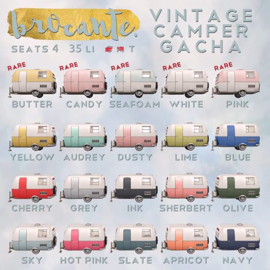 brocante. vintage camper gacha / butter RARE