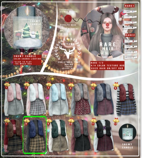 AMITOMO / Christmas Time GACHA / M / 8