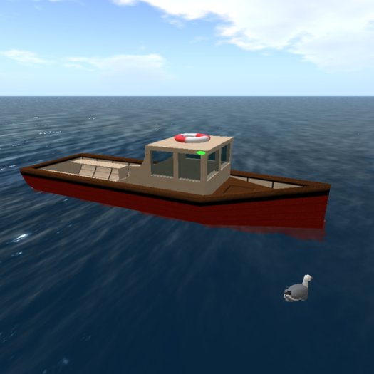 Work Boat red 