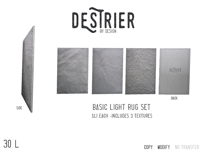 Destrier by Design - Light Rug Set