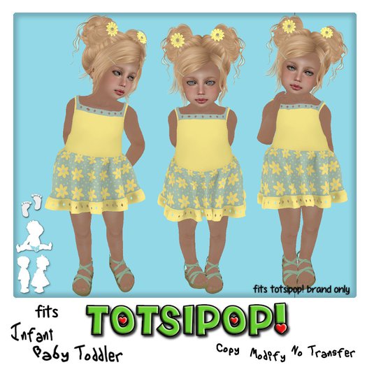 TOTSIPOP! Grow Up Set Fun Flower Dress