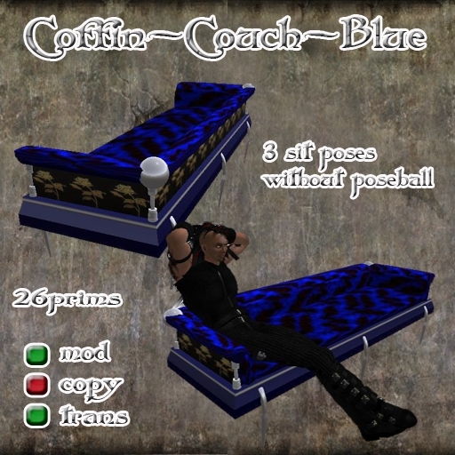 L~A~N Design Coffin-Couch blue