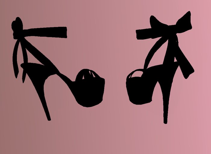 Black Sandal w/bow-box