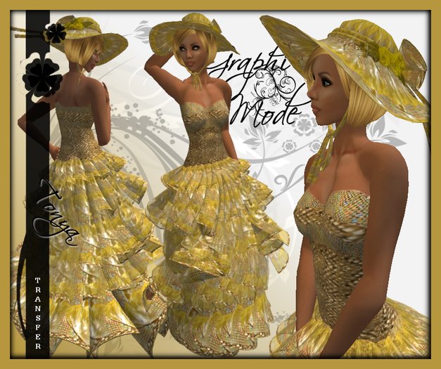Ecarlate - Dress Golden / Robe Dore - Tonya
