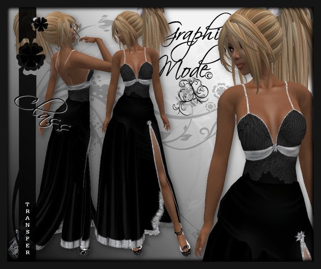 Ecarlate - Dress Black / Robe Noir Longue - Class