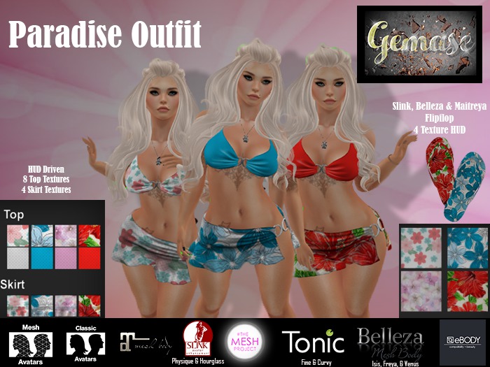 Gemase Designs - Paradise Outfit - Wear Me