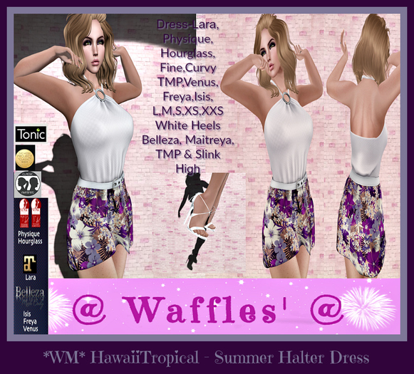 *WM* HawaiiTropical - Summer Halter Dress & Heels