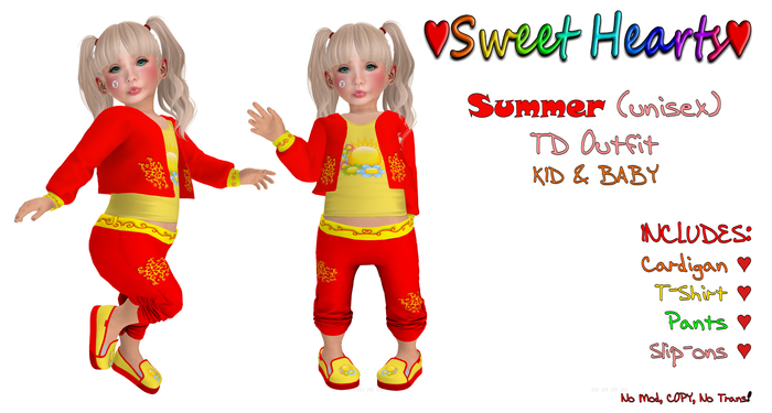 {SH} Summer TD Outfit (Red) K&B