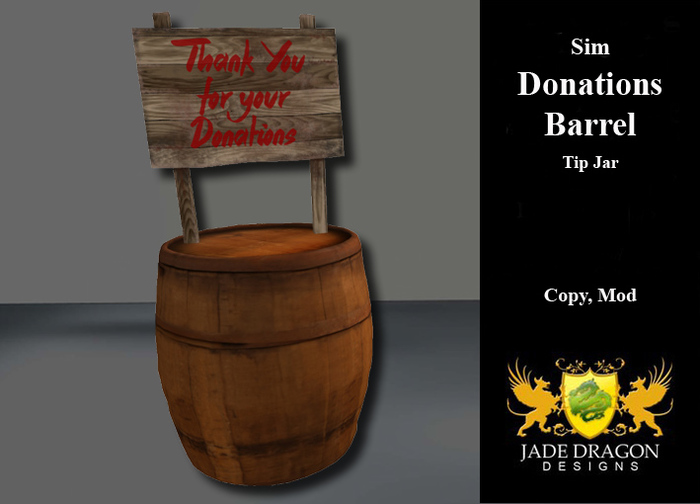 Donations Barrel