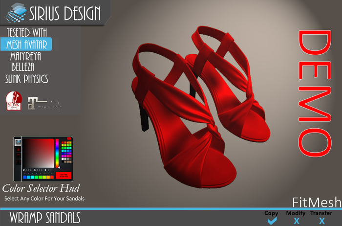 Sirius Design Wrap Sandales  All DEMOS Boxed ==DEMO==