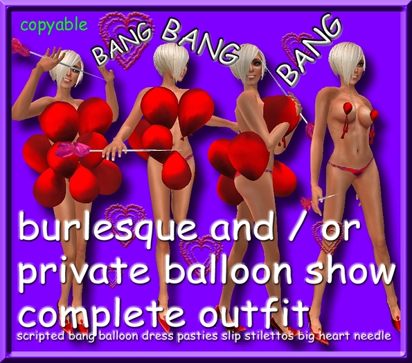 GuTi Extravagant burlesque balloon show outfit