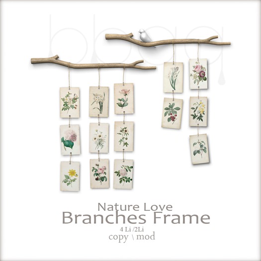 *bbqq*- Nature Love Branches Fram