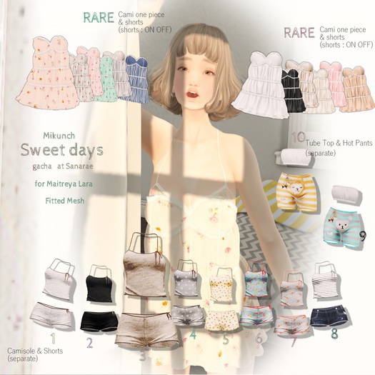 Mikunch Sweet days cami & shorts (blown)03