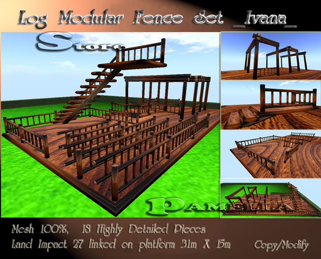 Log Modular Fence Set _Ivana_- (BOX)