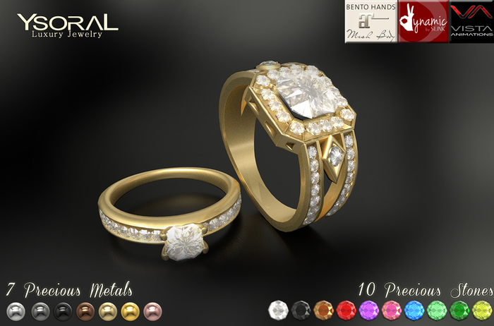 (BENTO)~~ Ysoral ~~ .:Luxe 2 Rings Wedding Eternel:.