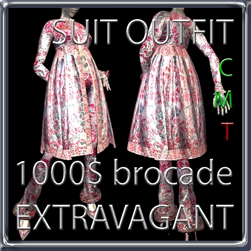 GuTi EXTRAVAGANT 1000$ brocade suit outfit