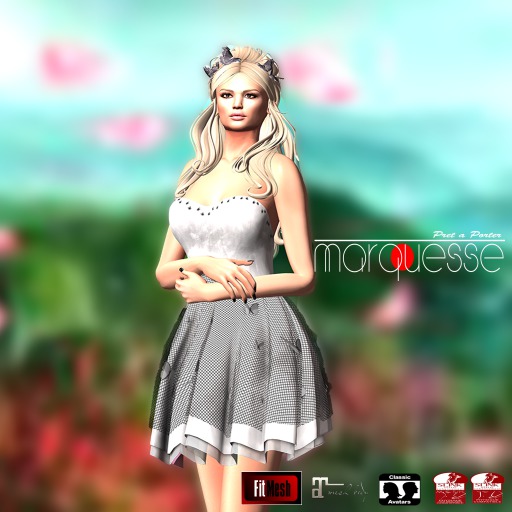 [Marquesse] Butterfly Dress White