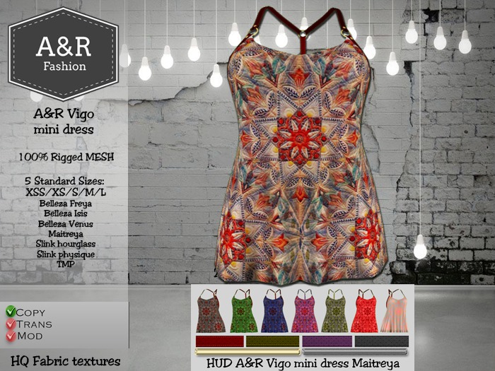 A&R Vigo strapy mini dress