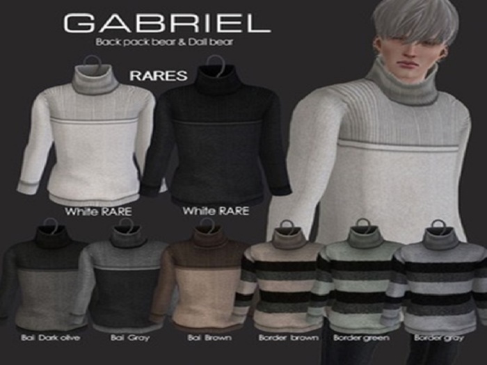 ::GB::Hight neck sweater / Black [RARE]