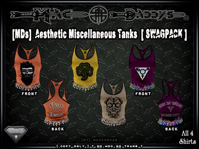 [MDs] Aesthetic Miscellaneous Tanks [SWAGPACK] Boxed