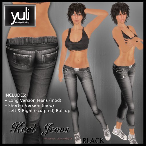 (Yuli) Keri BLACK Jeans