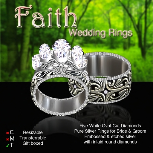 Exquisite Faith Wedding Set 