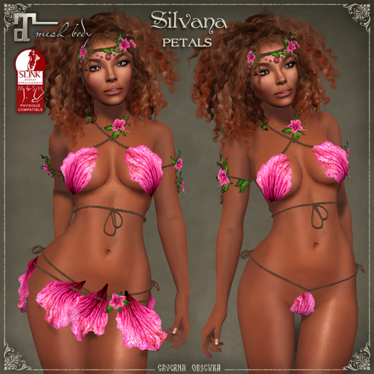DEMO Silvana PETALS Outfit by Caverna Obscura - Maitreya, LaraX, PetiteX, SLINK Physique