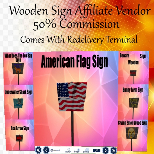 Wooden Signs ---Affiliate Vendor---50% Commission.