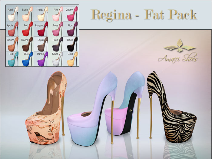 Amacci Shoes - Regina - Fat Pack (Maitreya, Slink, Belleza) 
