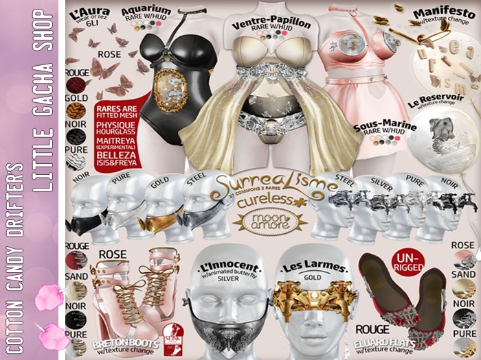 :moonamore+cureless: Eluard Flats /Pure