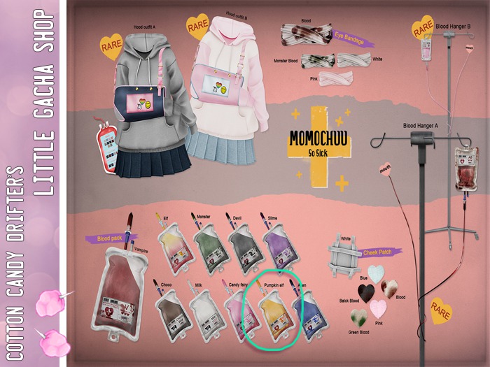 :: MOMOCHUU :: So Sick-Blood pack /Pumpkin elf