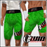 WIN Green Trunks Black Elastic