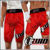 WIN Red Trunks Black Elastic