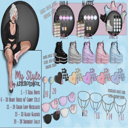 9 - AsteroidBox. Heart Box w/ Candy // Purple