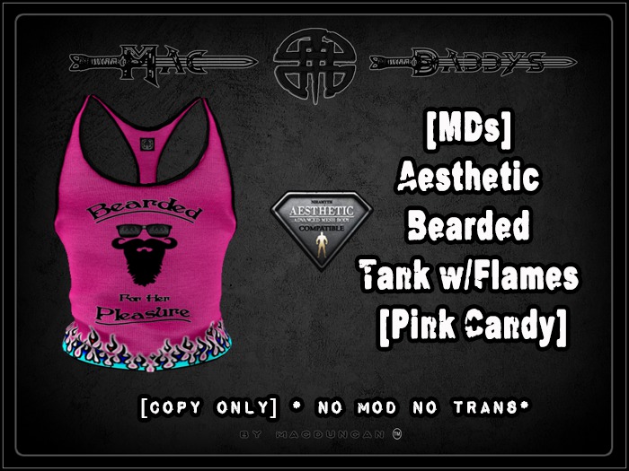 [MDs] Bearded Tank Flames [Pink Candy][Box]