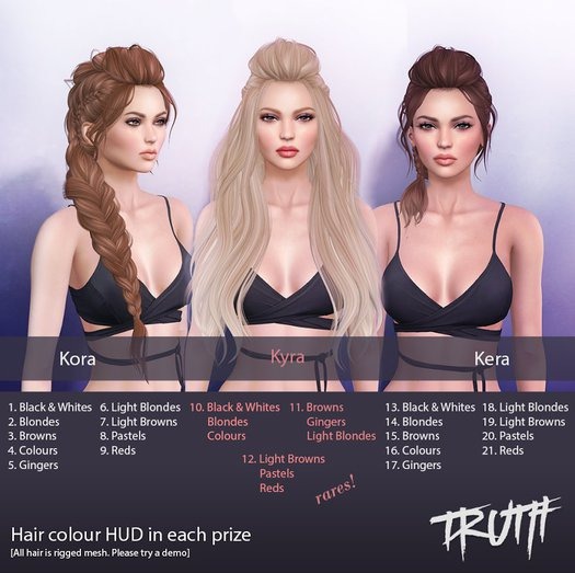 TRUTH HAIR Kyra [L/Browns Pastels Reds] Boxed RARE