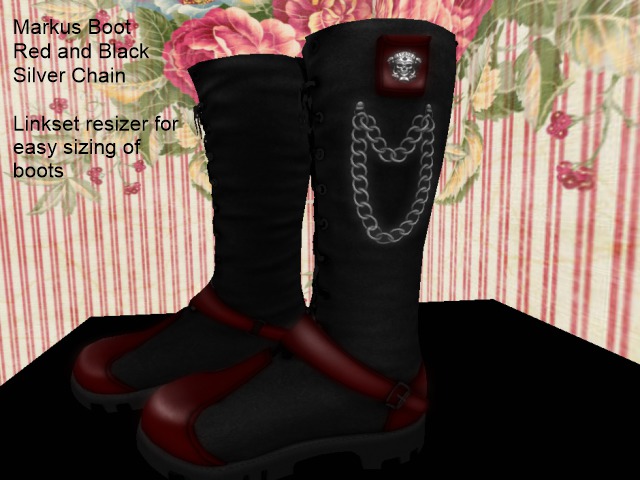 Markus Mesh Boots Red/Black