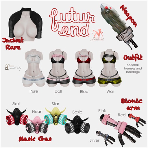 *Tentacio* Futur end gacha. jacket RARE
